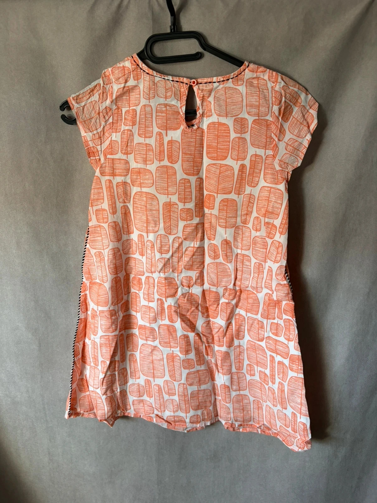 Oranje en witte jurk voor 10-jarigen – photo 3